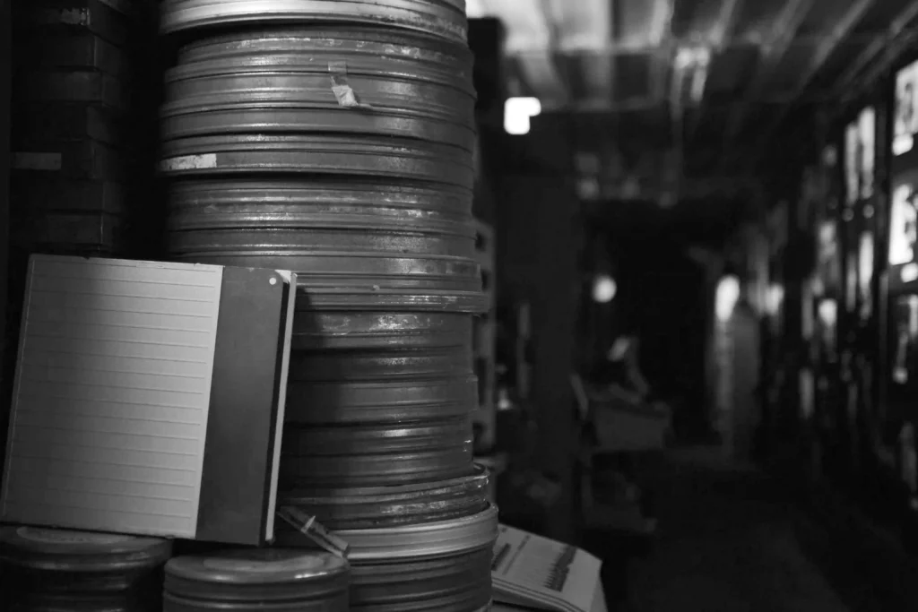 Attrezzatura pellicola cinematografica vintage Spazio Alfredo Bini