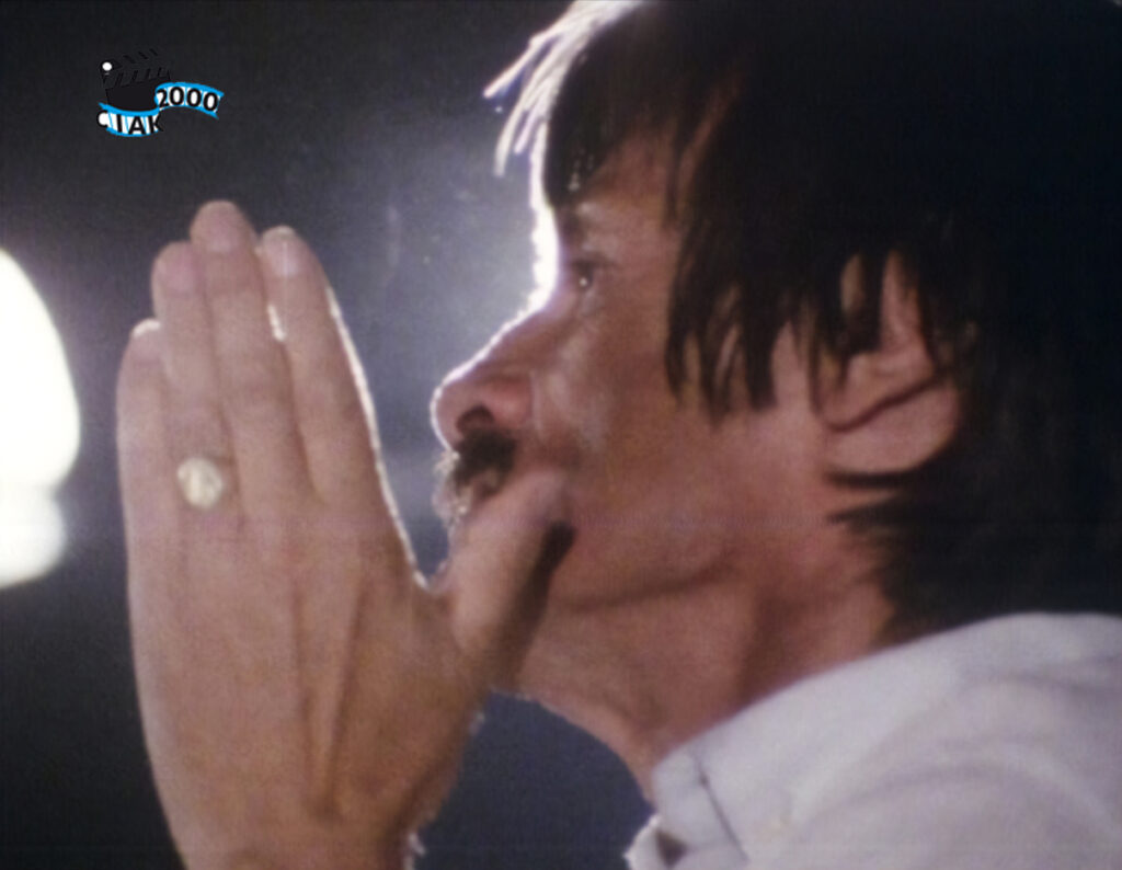 Candid shot di Andrey Tarkovsky e Donatella Baglivo sul set
